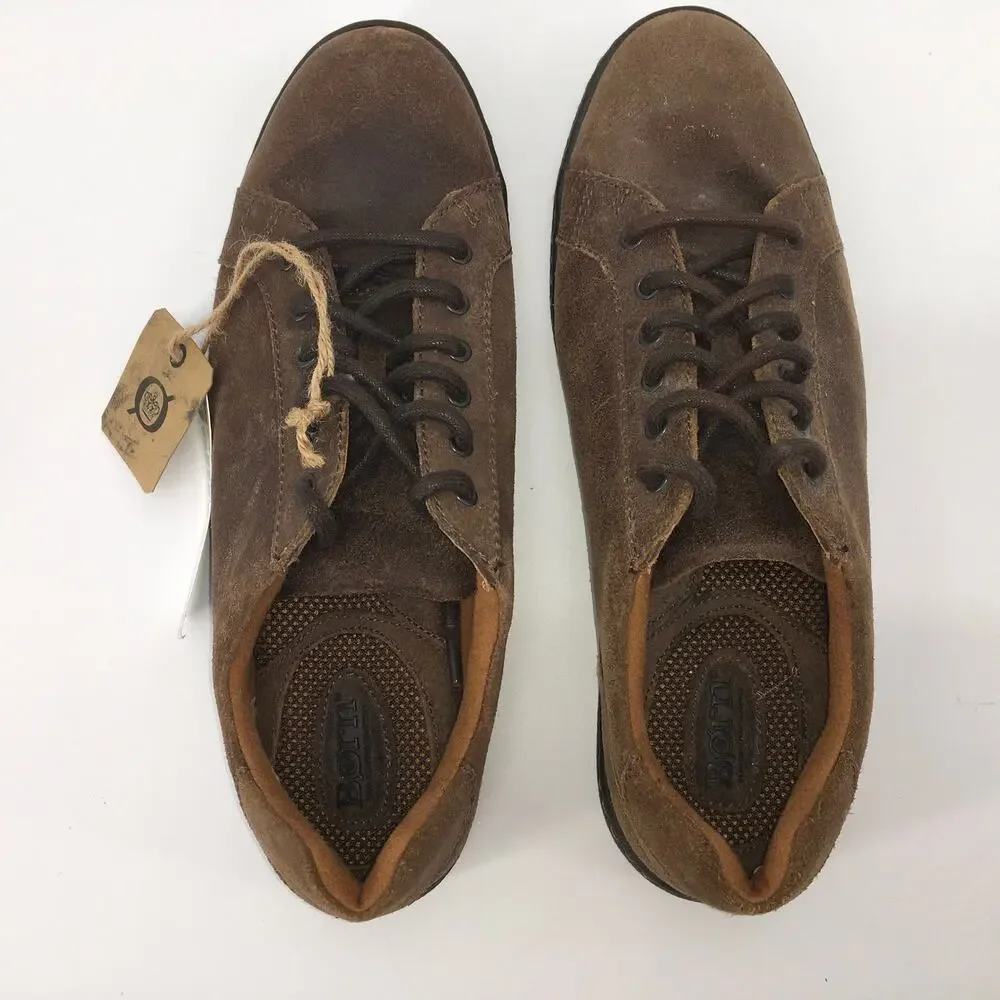 Born Sean Suede Lace Up Shoes Mens 10 NWT Marmotta Brown Earthy Minimalist